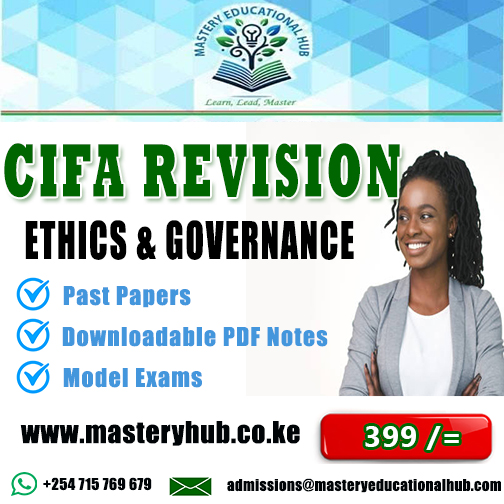 CIFA Revision - Ethics & Governance