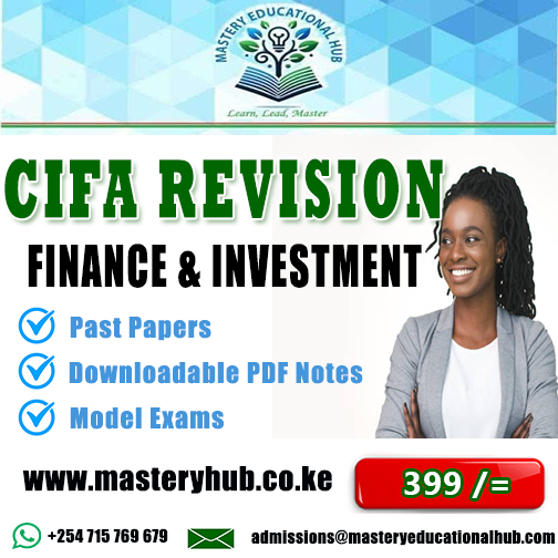 CIFA Revision - Finance & Investment