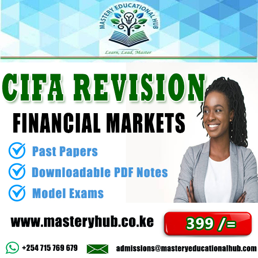 CIFA Revision - Regulation of Financial Markets
