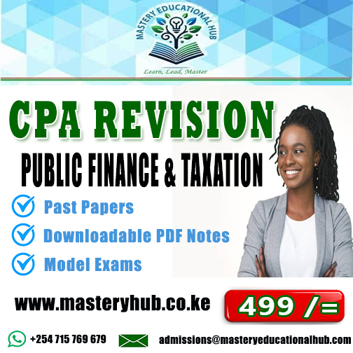CPA Revsion - Public Finance & Taxation
