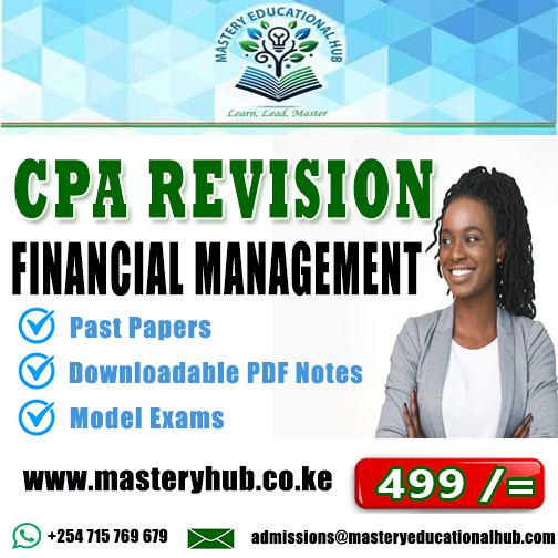 CPA Revision - Financial Management
