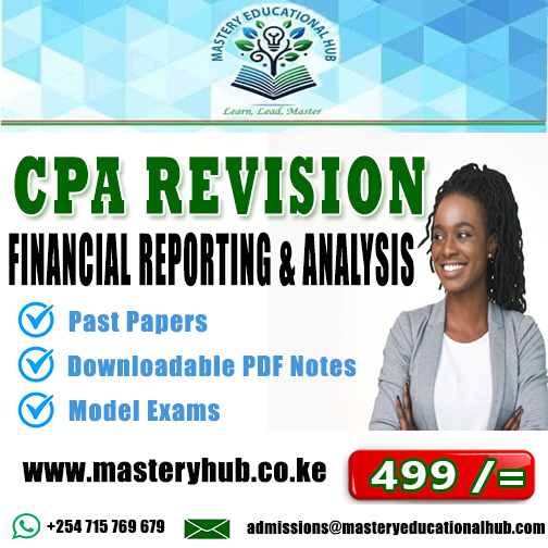 CPA Revision - Financial Reporting & Analysis
