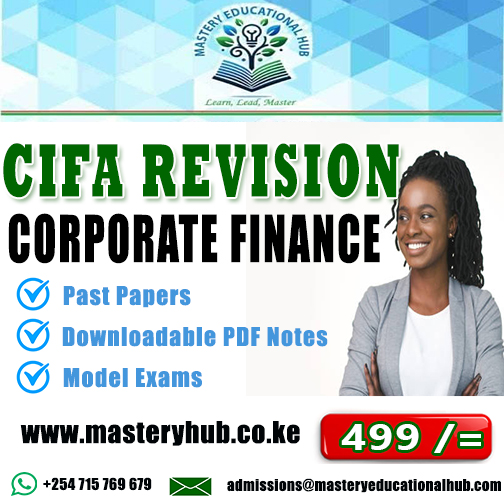 CIFA Revision - Corporate Finance