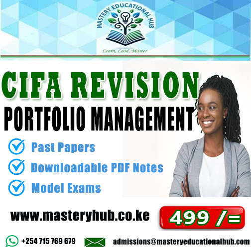 CIFA Revision - Portfolio Management