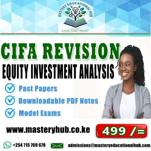 CIFA Revision - Equity Investment Analysis