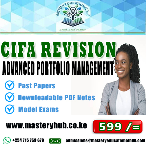 CIFA Revision - Advanced Portfolio Management