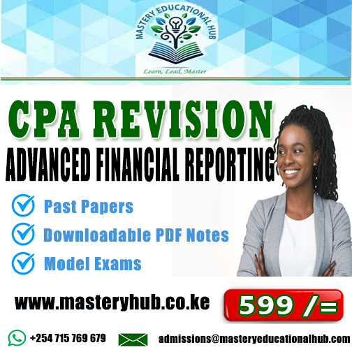CPA Revision - Advanced Financial Reporting & Analysis